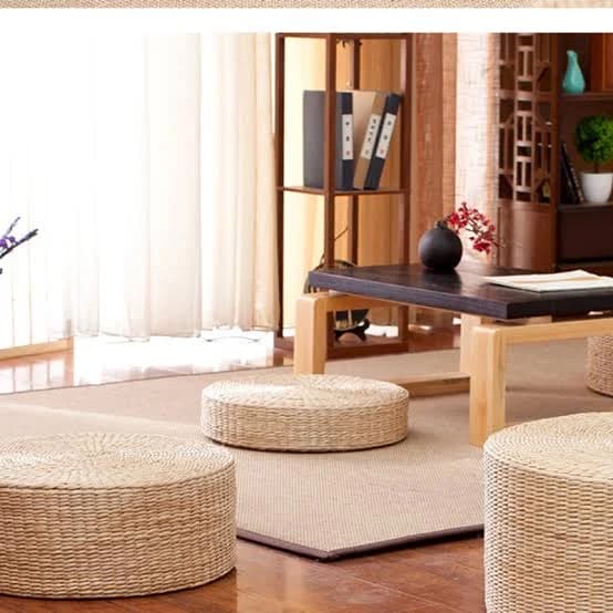 Puff/Mesinha de Taboa.