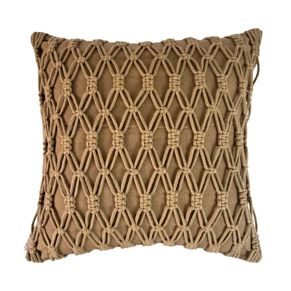 Capa de almofada Colmeia Terra do Sol 50cmx50cm 3