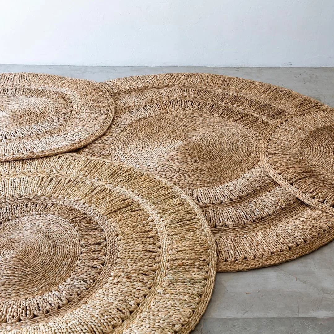 Tapete Redondo Taboa 2 metros.