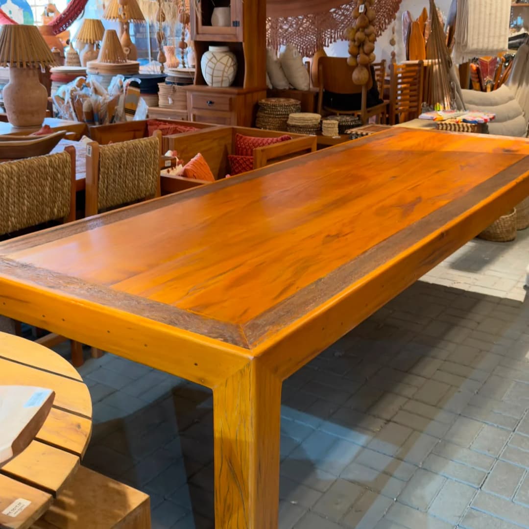 Mesa De Jantar Peroba - 3,0 x 1,0 x 0,80