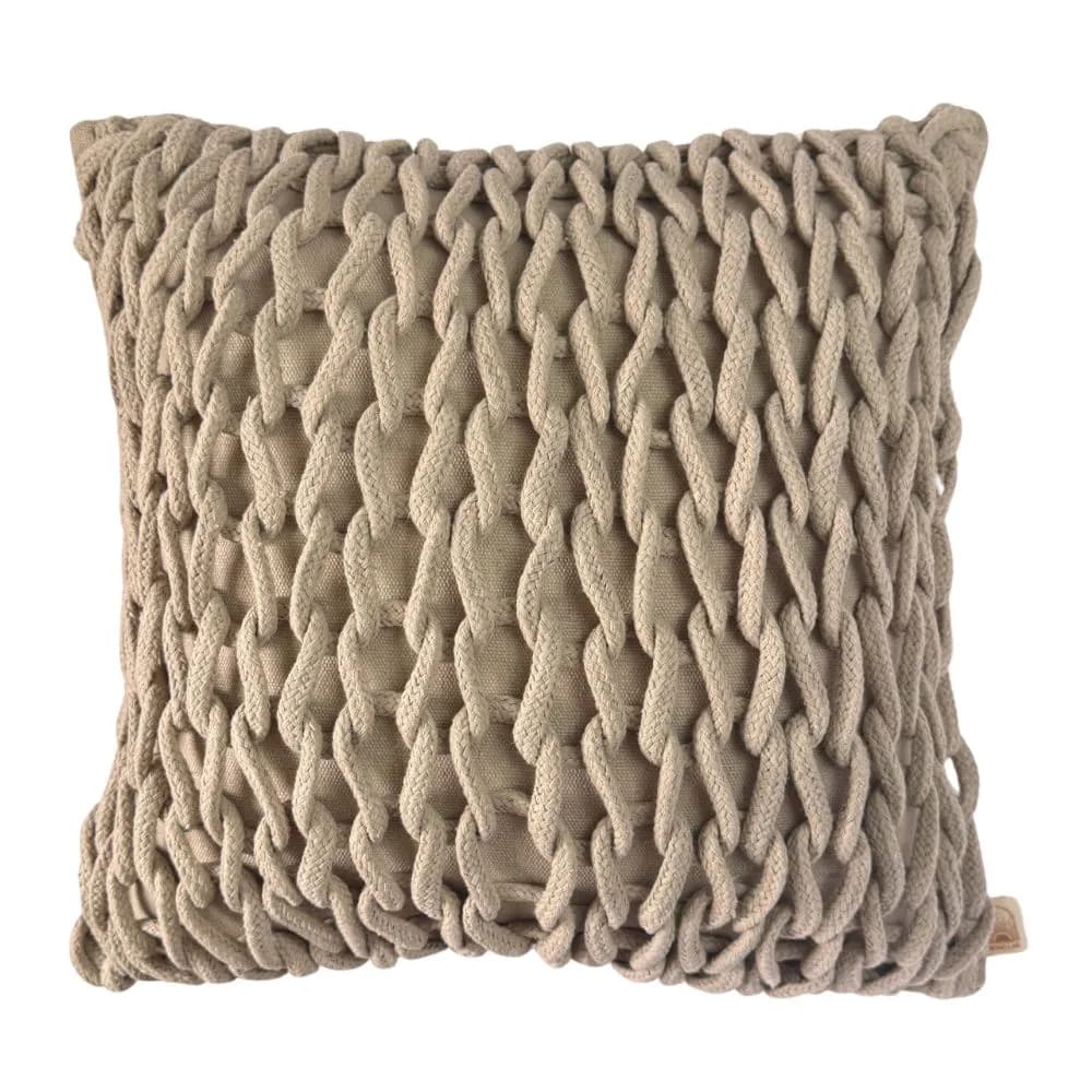 Capa de almofada Ponto Crochê 50cmx50cm 4