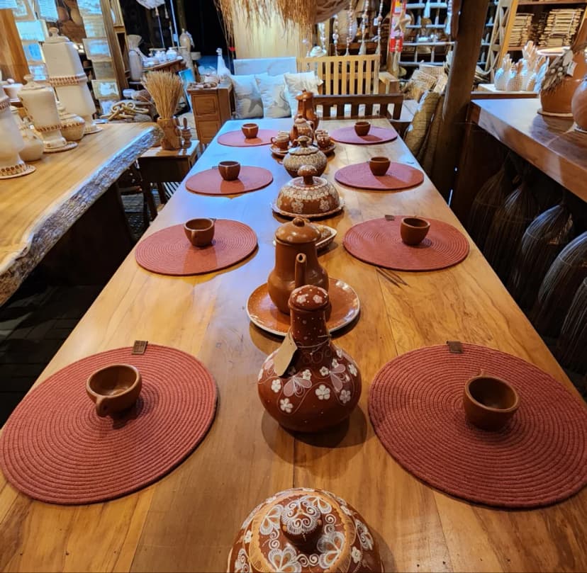 Sousplat Redondo Algodão de Corda