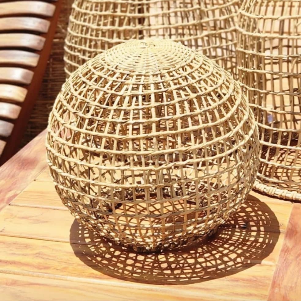 Luminária Vazada Cipó Amber