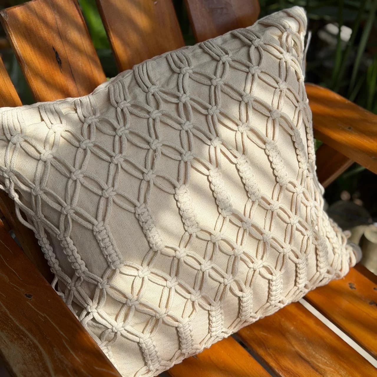 Capa de almofada Colmeia Trançada 50cmx50cm 2