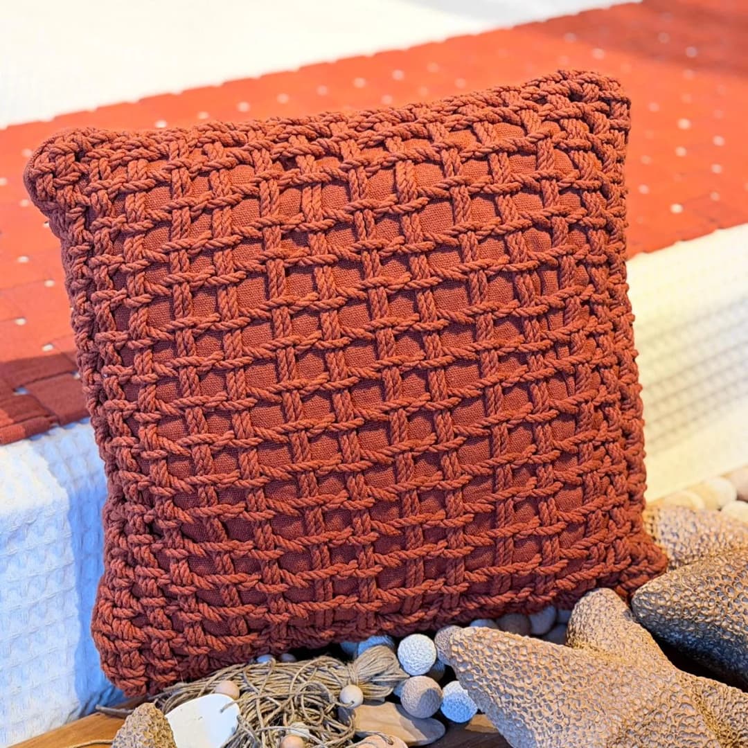 Capa de almofada Corda 2/2 Trançada 45x45cm