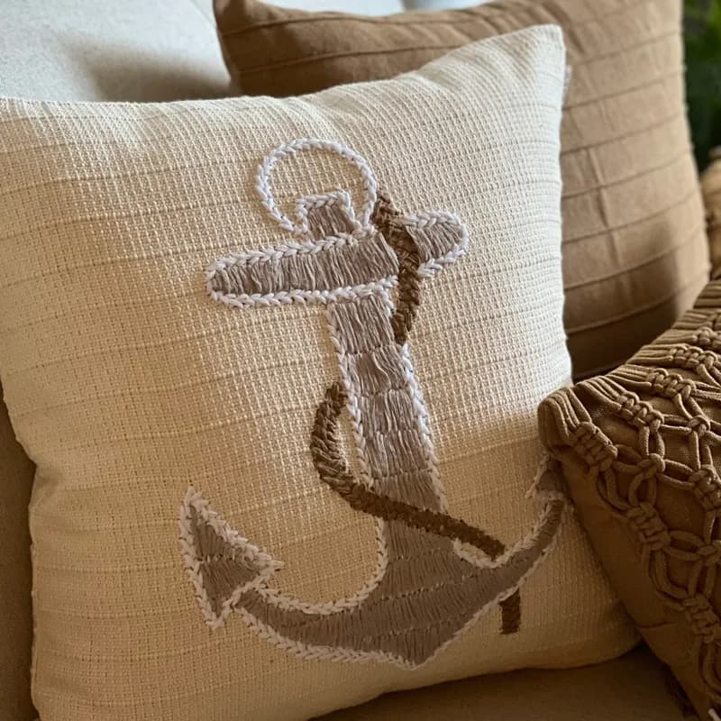 Capa de almofada Âncora 50X50cm