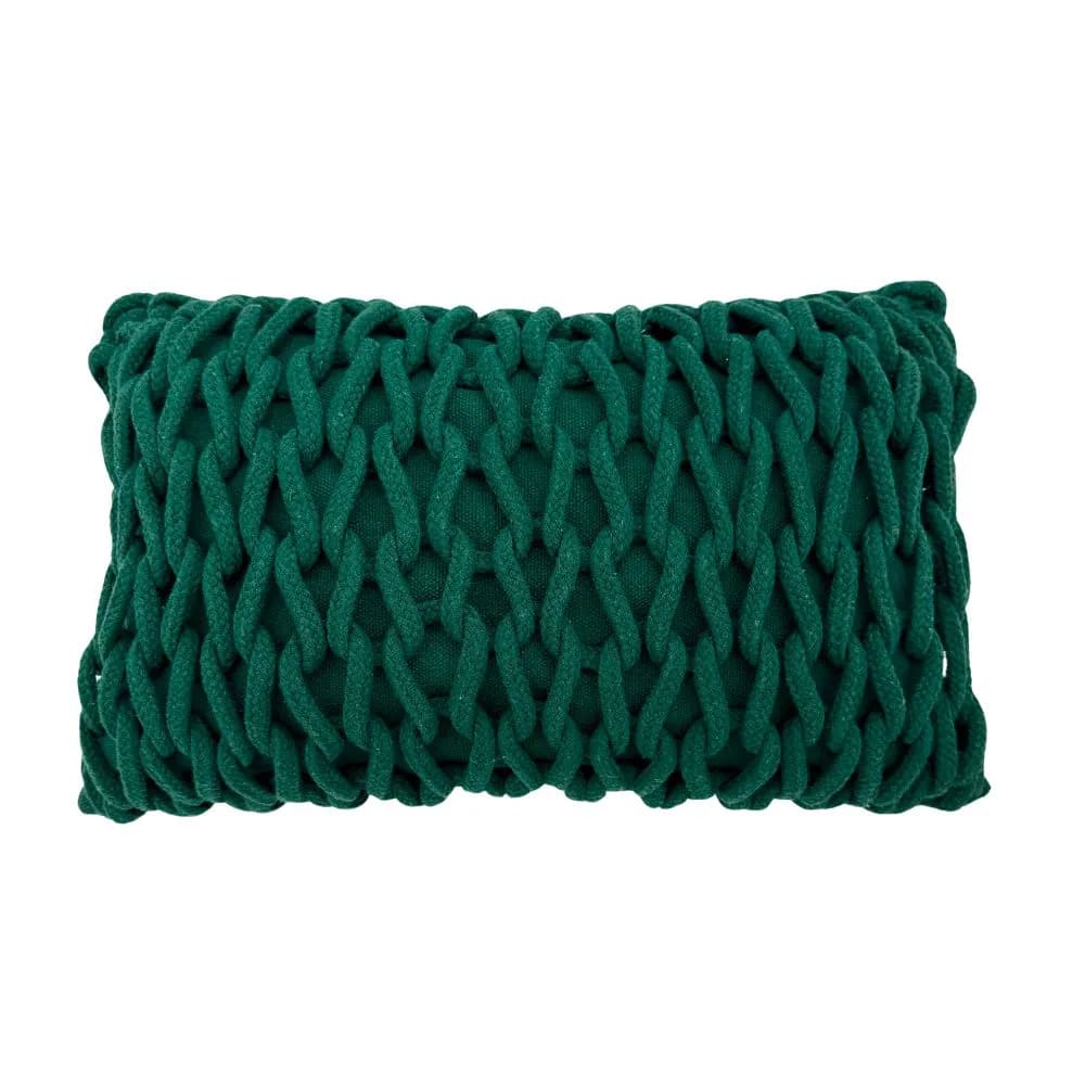 Capa de almofada Ponto Crochê 30cmx50cm