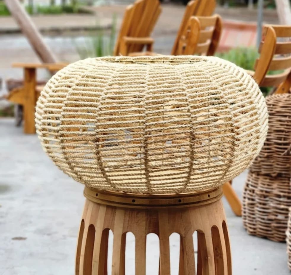 Luminária Pneu Sisal