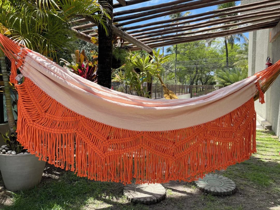 Rede de Descanso Trancelim laranja