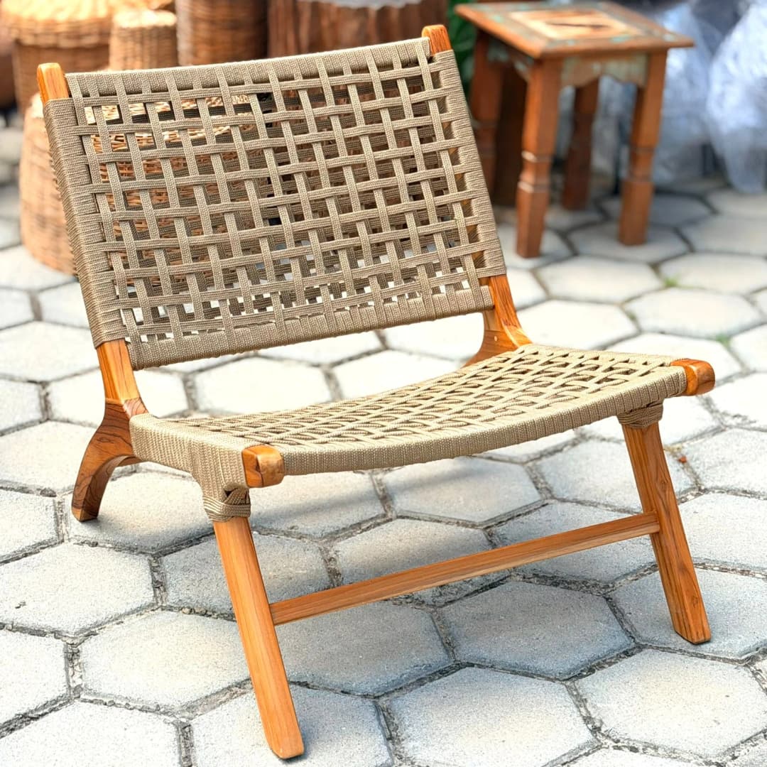 Poltrona com Corda Náutica