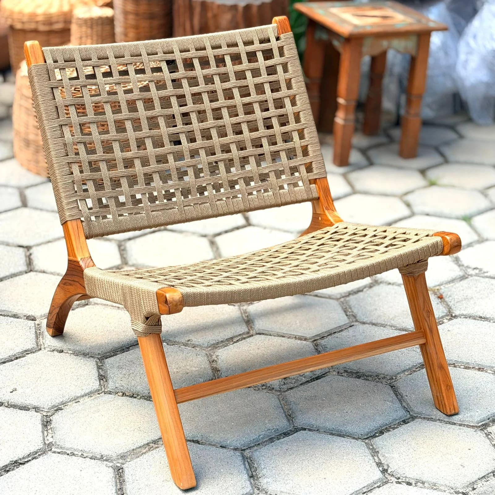 Poltrona com Corda Náutica