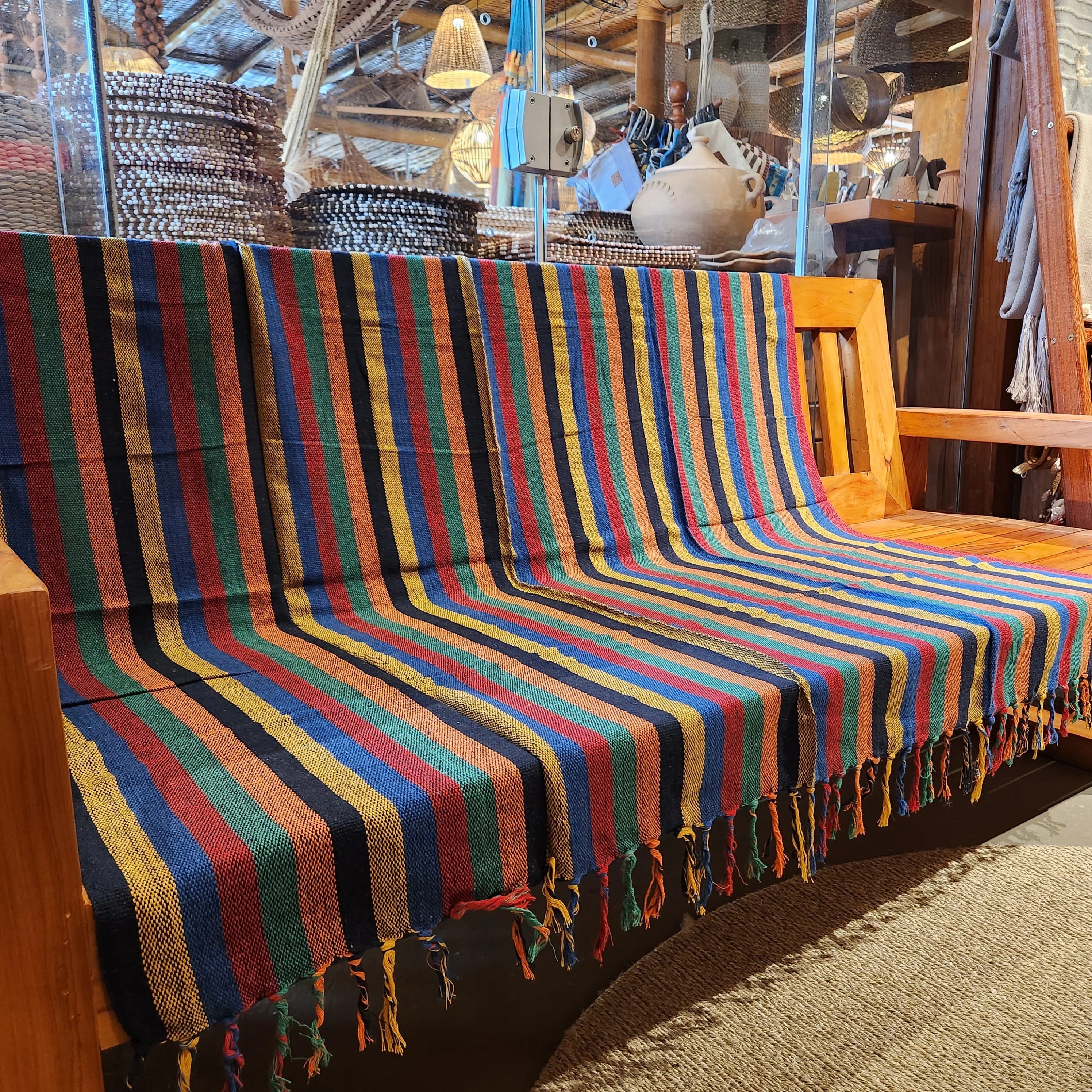 Manta Xale Colorido 1,40 x 1,40cm