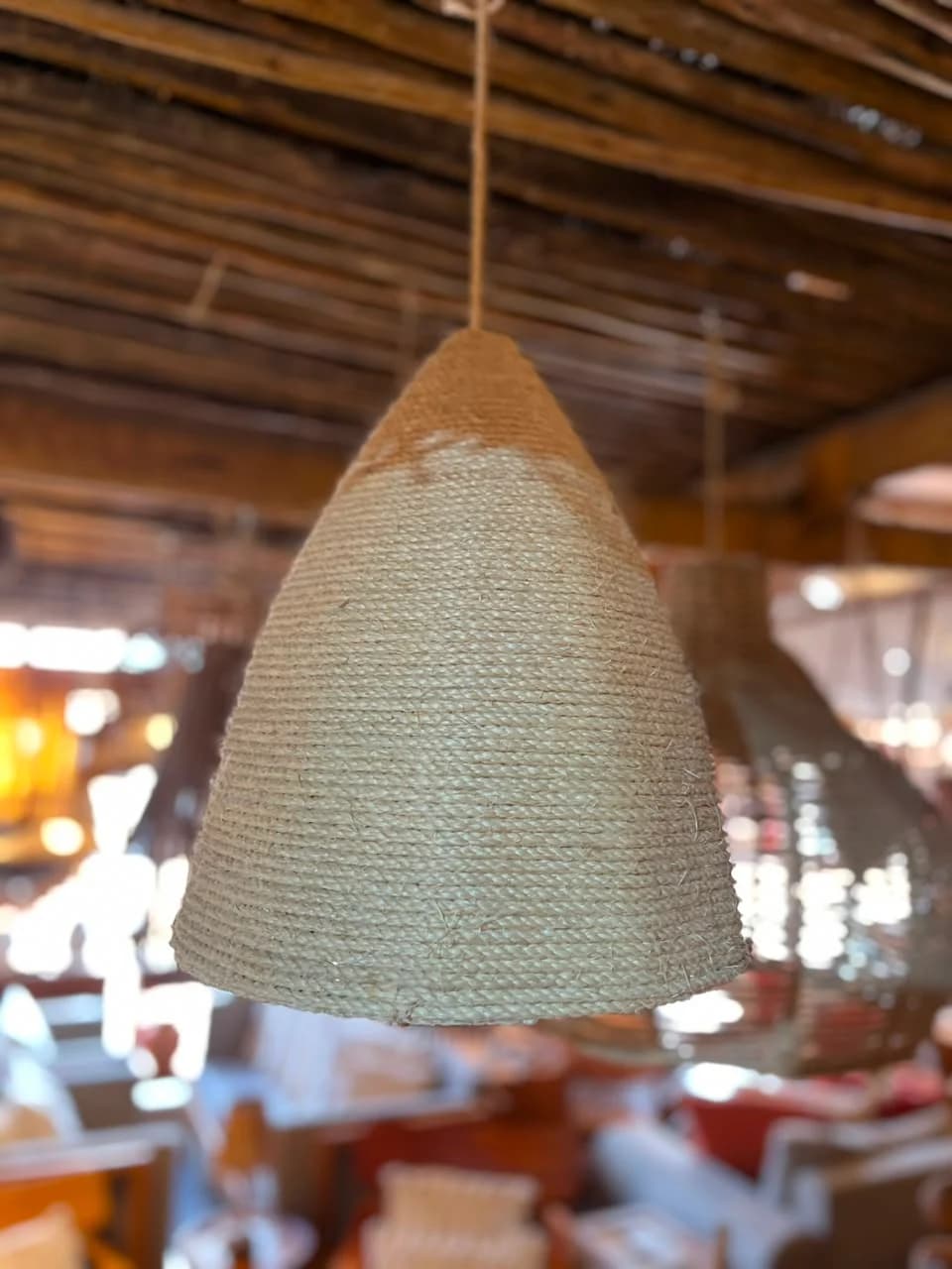 Luminaria Cúpula de Sisal