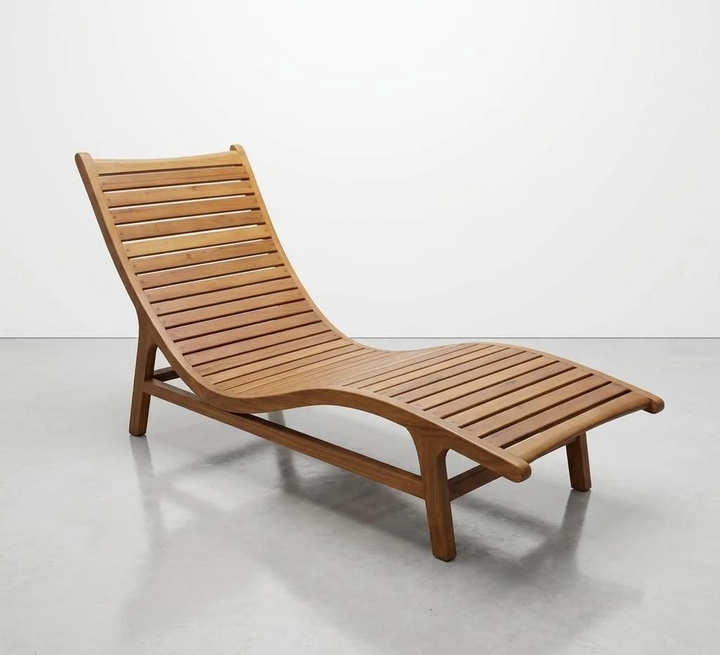 Chaise Em Madeira Peroba - Designer Único