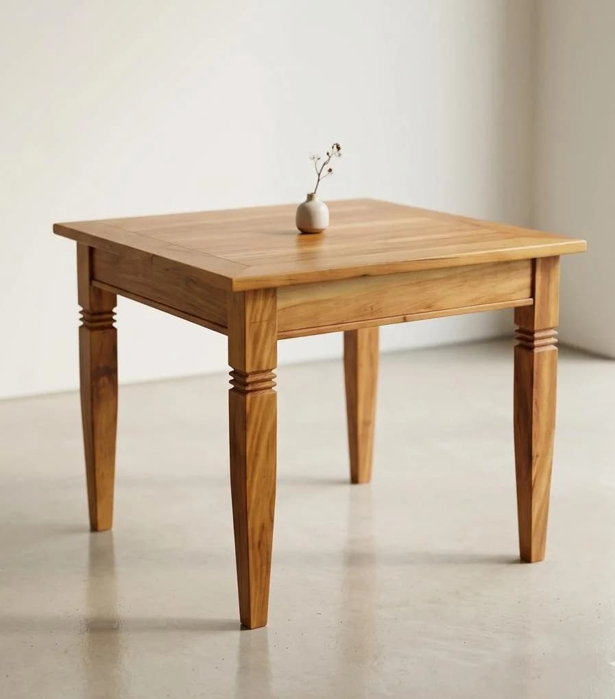 Mesa Quadrada Peroba 80cm.
